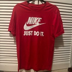 Nike red dri-fit tee